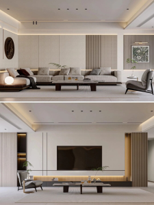 第43期案例，Ai设计185㎡现代简约风格，浅色耐看-BIG设计